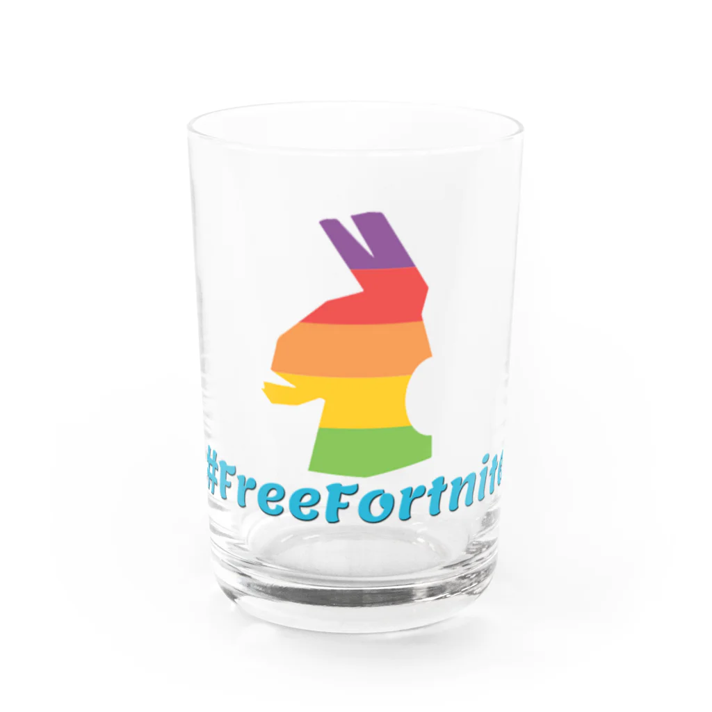 Cartoon☆style☆Fortniteの#FreeFortnite　フォートナイト【公式許可あり】ラマらま Water Glass :front