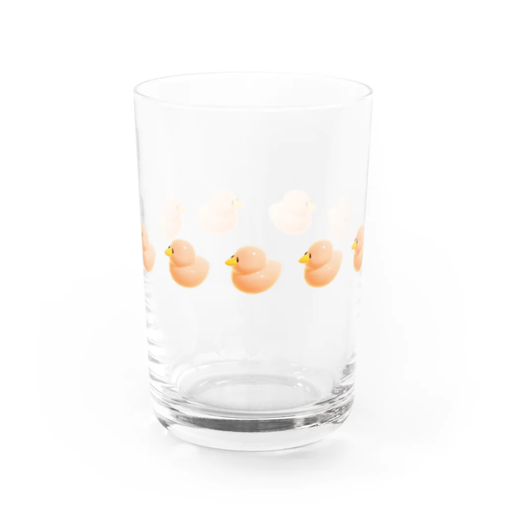 ✧˖°◝˖✧まんまるピヨ吉˖✧◝˖✧。のぴよっち Water Glass :front