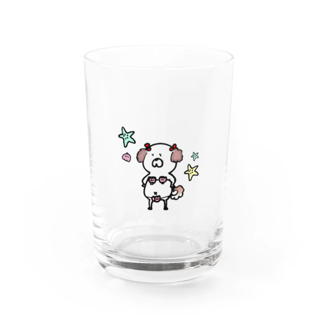 -pon-のぽよしーずー貝ビキニ Water Glass :front