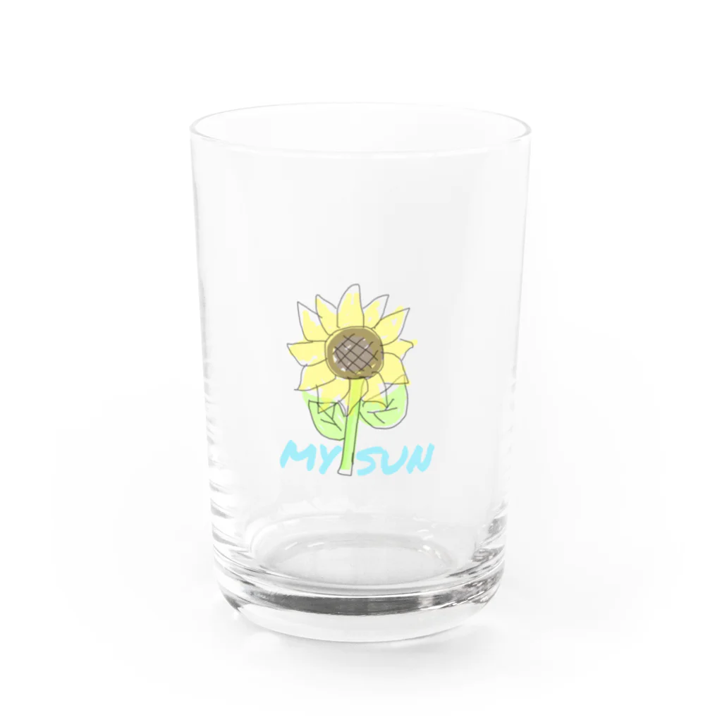 mysun🌼のひまわり ～MY SUN～ Water Glass :front