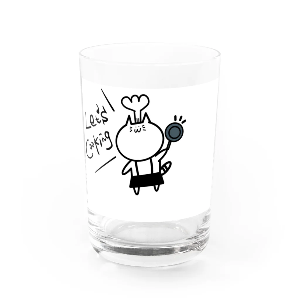 thenortonのニャンから Water Glass :front