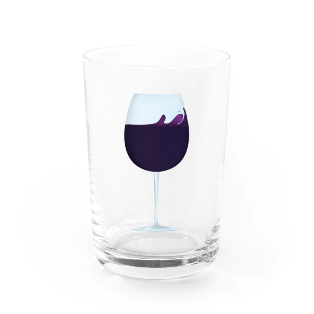 chicodeza by suzuriのザ・ワイン Water Glass :front