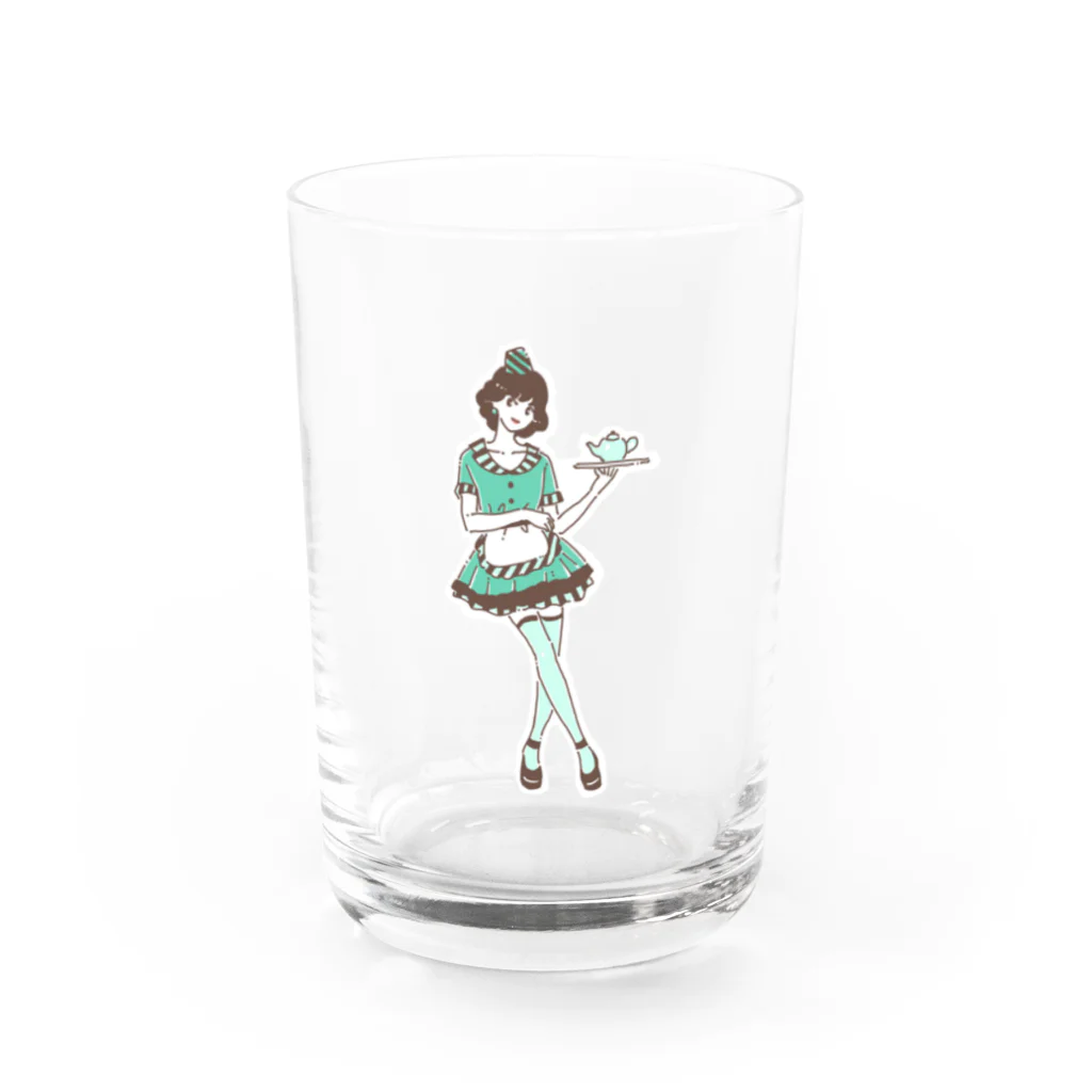 chocomiのチョコミントガール Water Glass :front