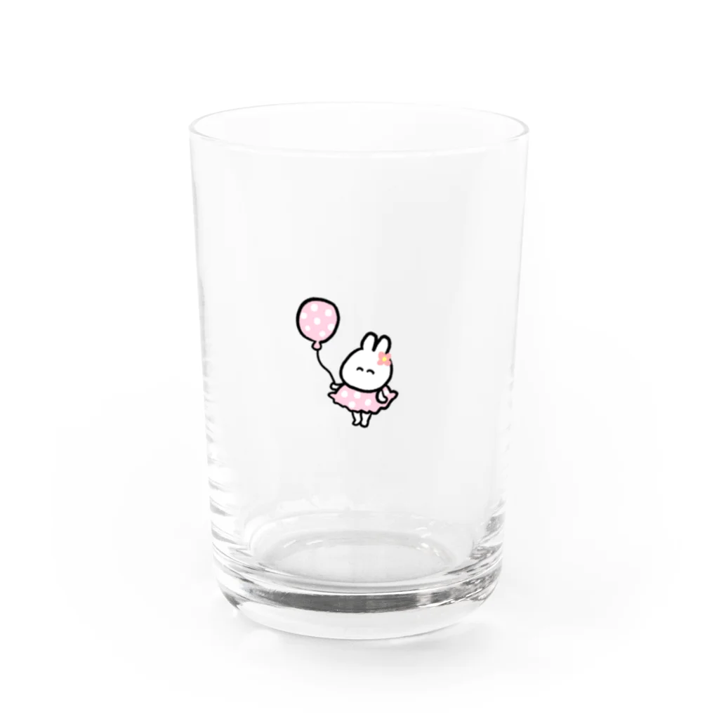 スノコのしあわせうさぎ Water Glass :front