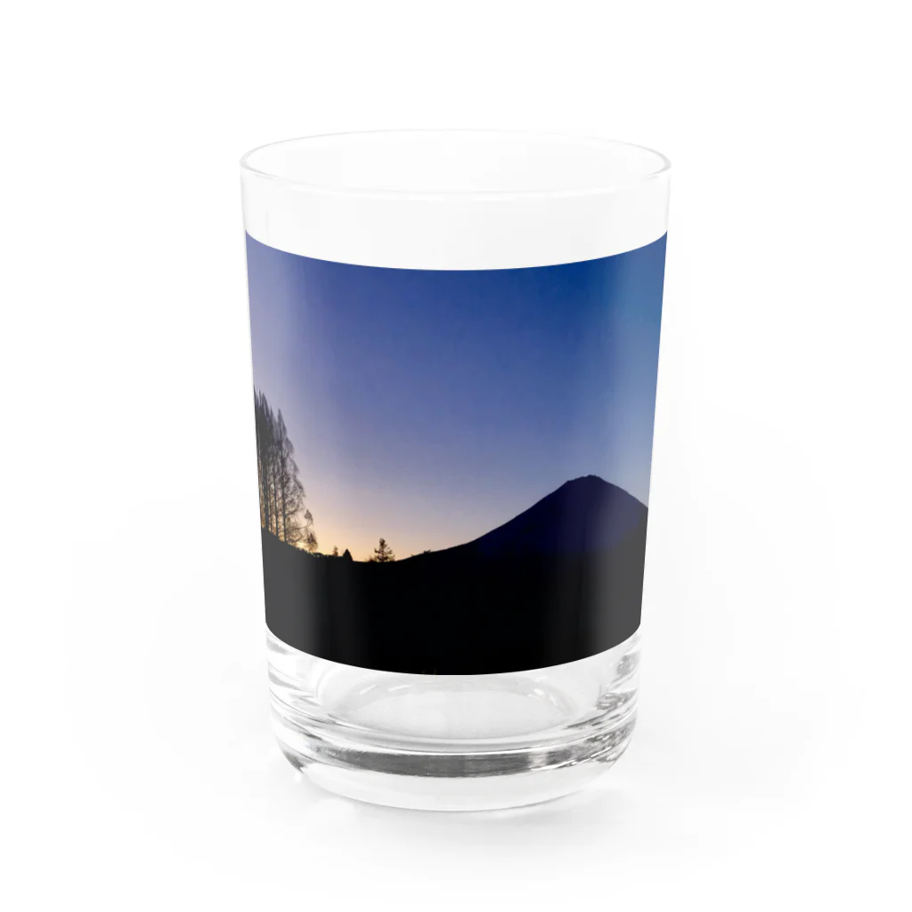 ゆいか　：　取っ手の【原価】富士山 Water Glass :front