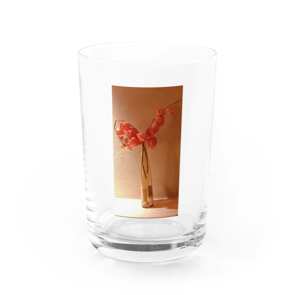 oishii_gohanの暖かみオレンジ Water Glass :front