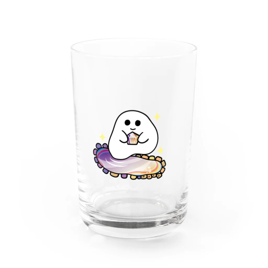 POYUPOYUの石ころポユ君ーアメトリン Water Glass :front