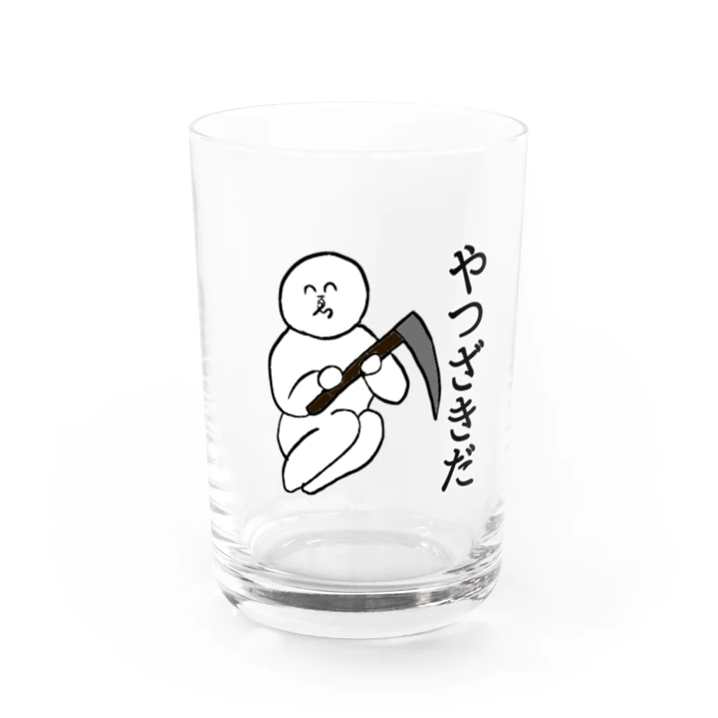 卍鮭＾ゑ＾鮭卍のやつざきだ Water Glass :front