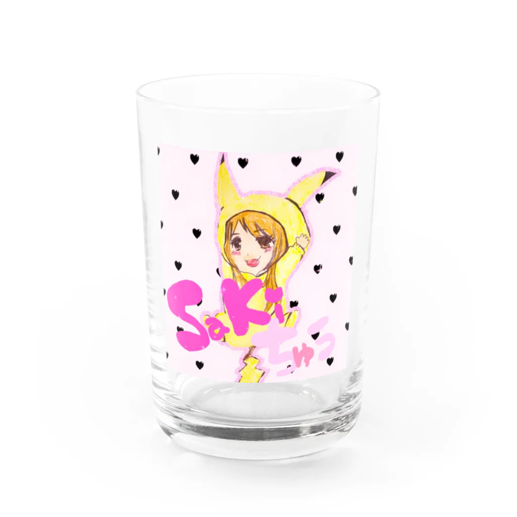 さぁぁぁき🐻💜の❤️さきCHU❤️ Water Glass :front