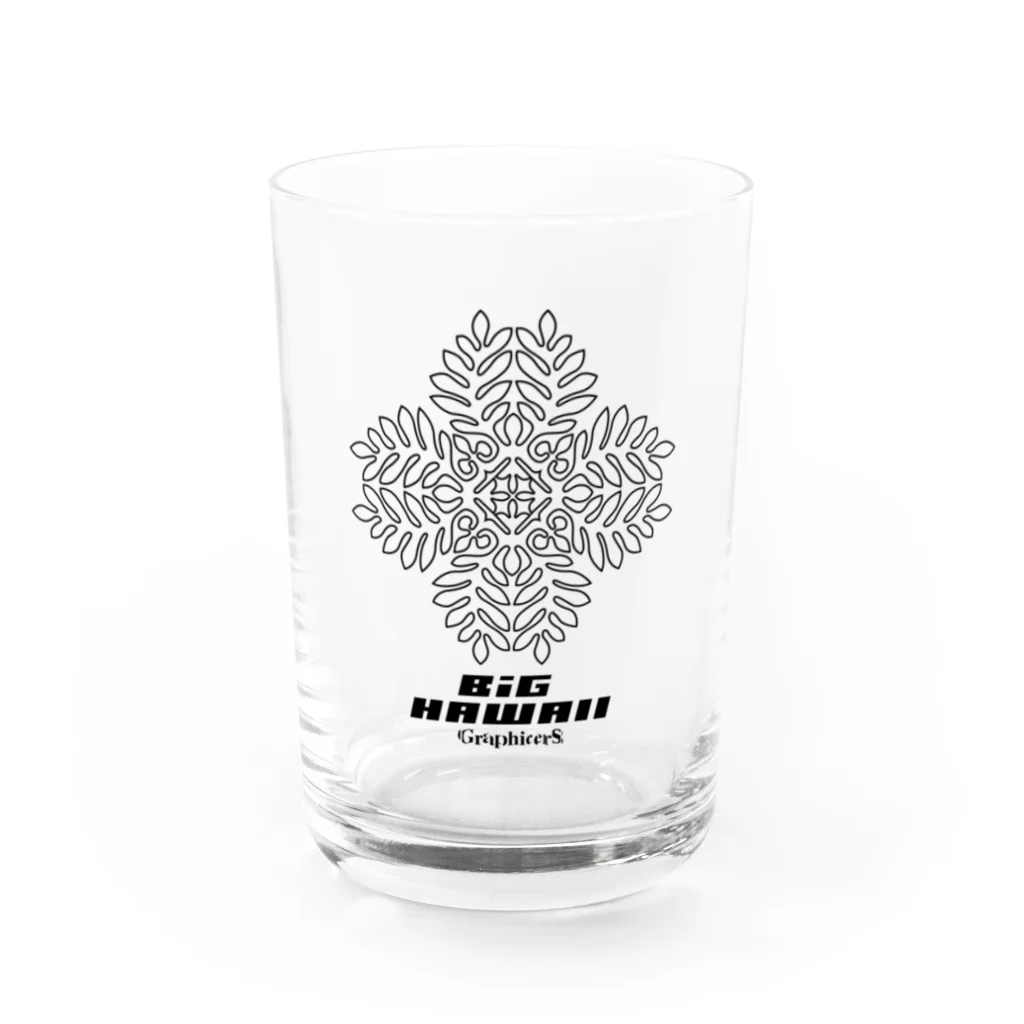 GraphicersのHawaiian Quilt Water Glass :front