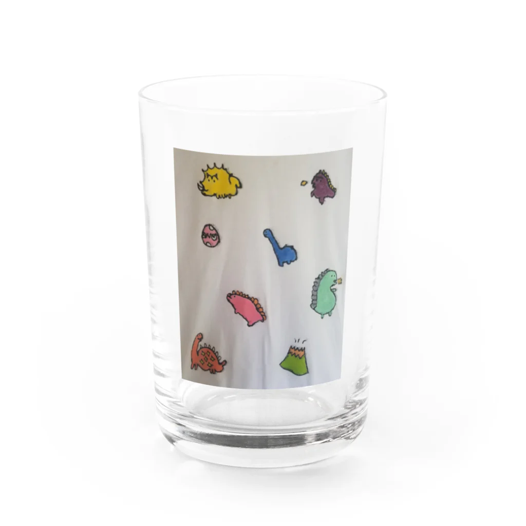 Bunshopの恐竜くんたち Water Glass :front