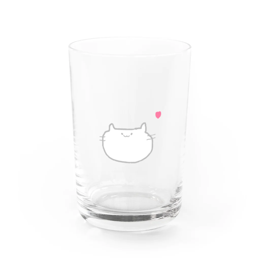 ピーマンたべたい。のつりめのにゃー Water Glass :front