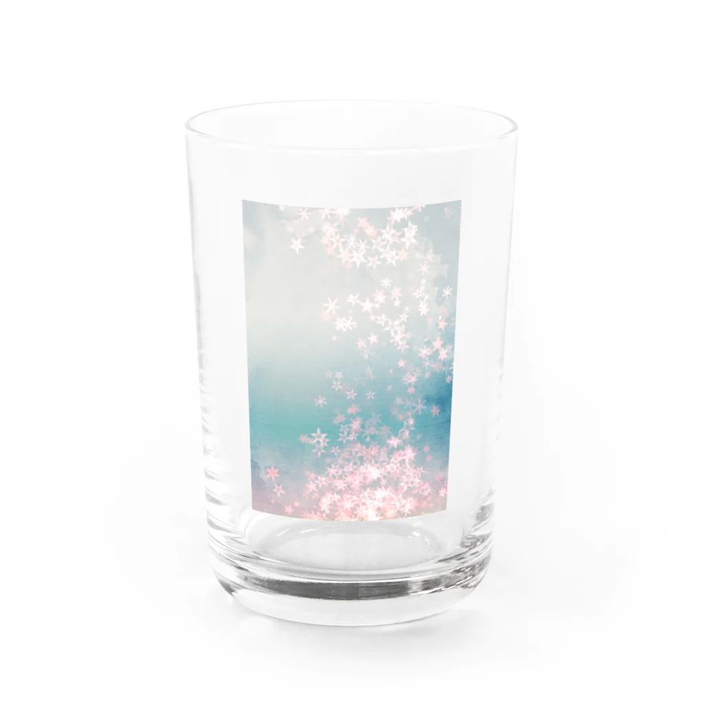 NEELAのキラキラ星沈む Water Glass :front