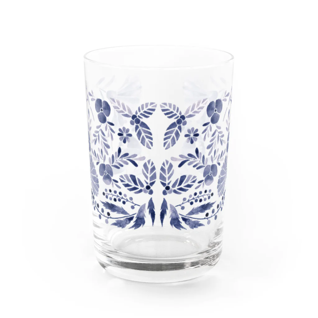 Shibuya Ayumiの花柄 Water Glass :front