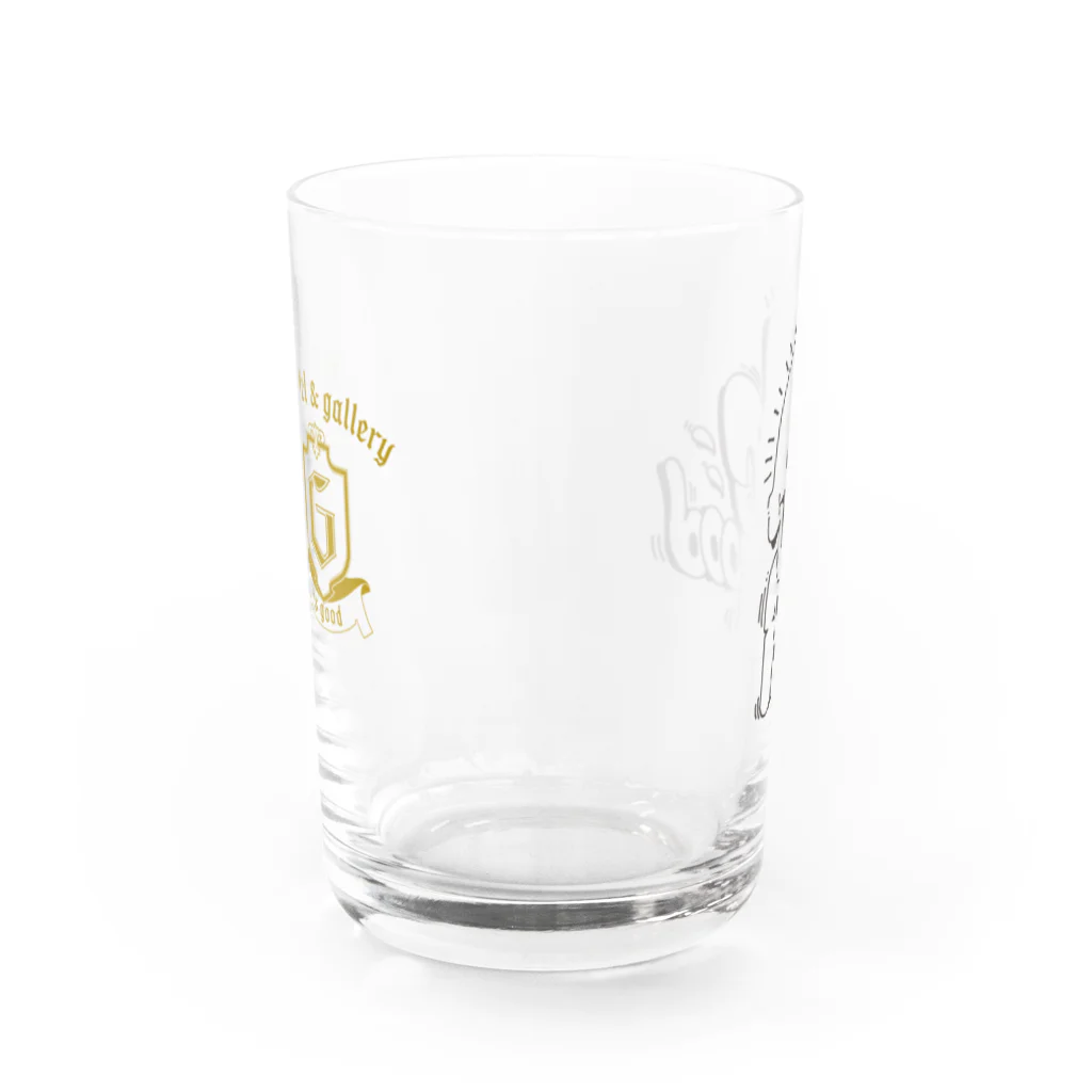 GisGOODのG IS GOOD logo & skull Water Glass :front