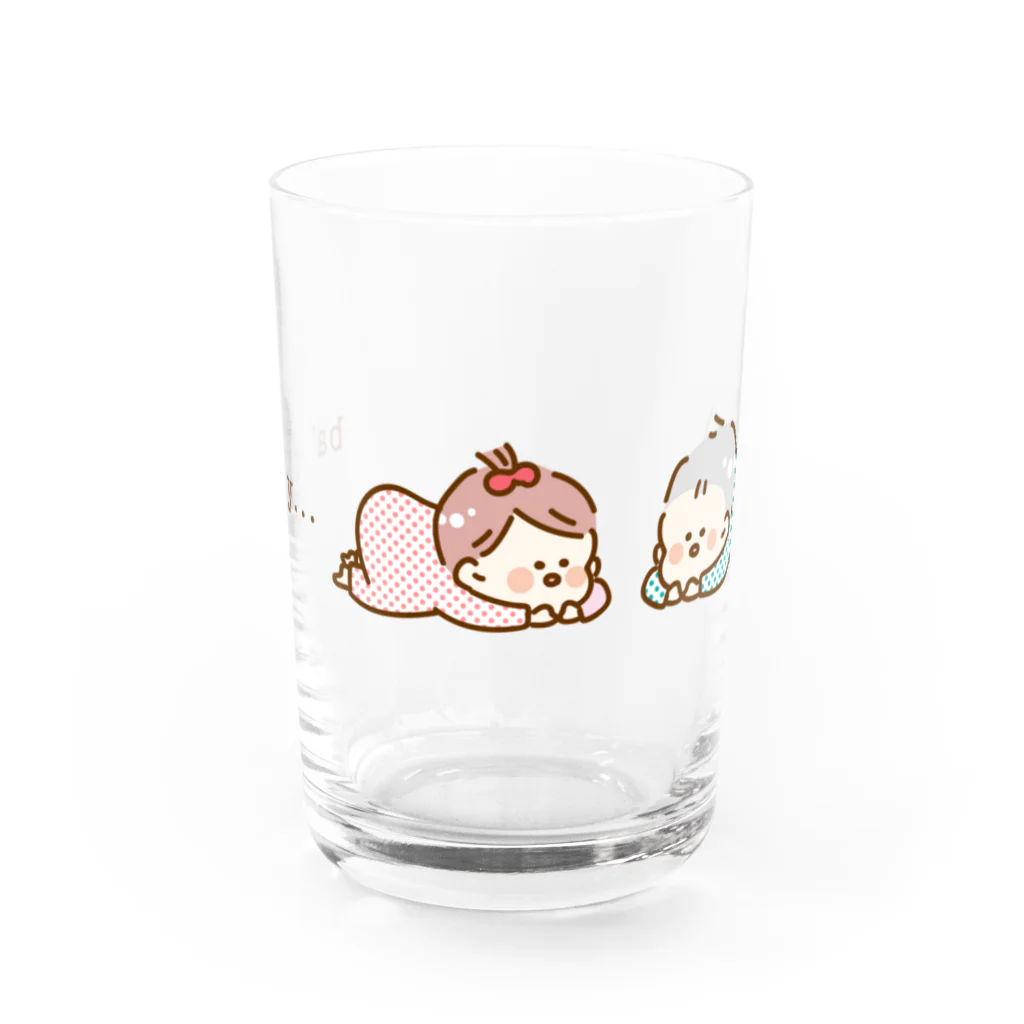 グリ子のbaby... Water Glass :front