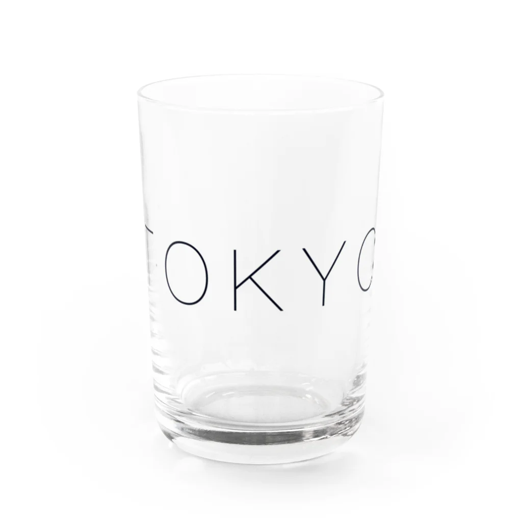 いらすと屋、すきまでざいん。のトーキョー Water Glass :front