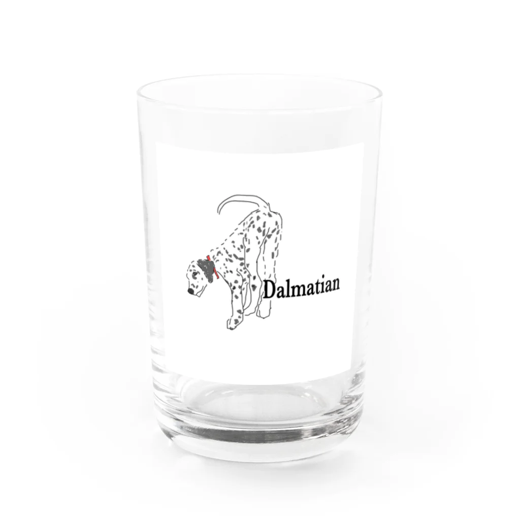 tanakappaのダルメシアングッズ🐾 Water Glass :front