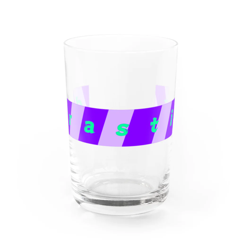 イエネコのドラスティック　根本的 Water Glass :front