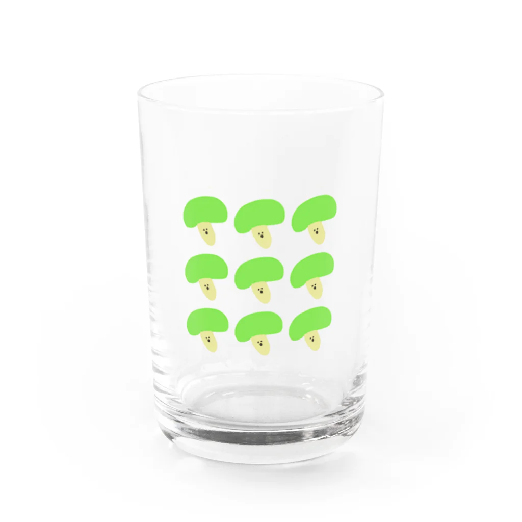 kawaii-okのきのこいっぱい Water Glass :front