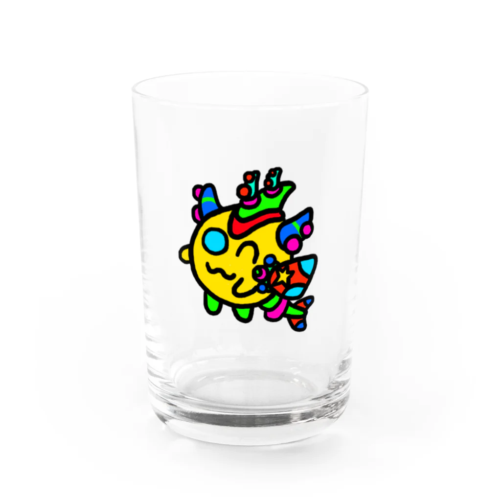 どりほぷの竜のフワピー Water Glass :front