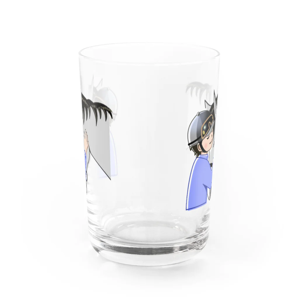 SUNNYの僕とカズ君【ほのぼの】(馬) Water Glass :front