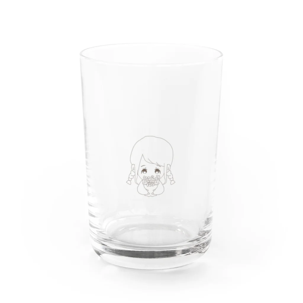 Natsukaのかわいい女の子 Water Glass :front