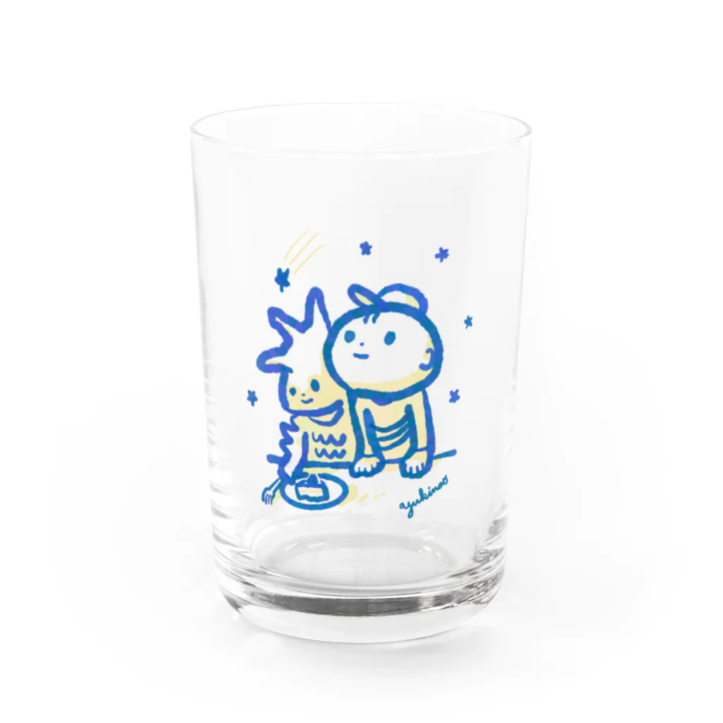 あかるいみらいけんきゅうじょのきみがほしをみてるあいだに Water Glass :front