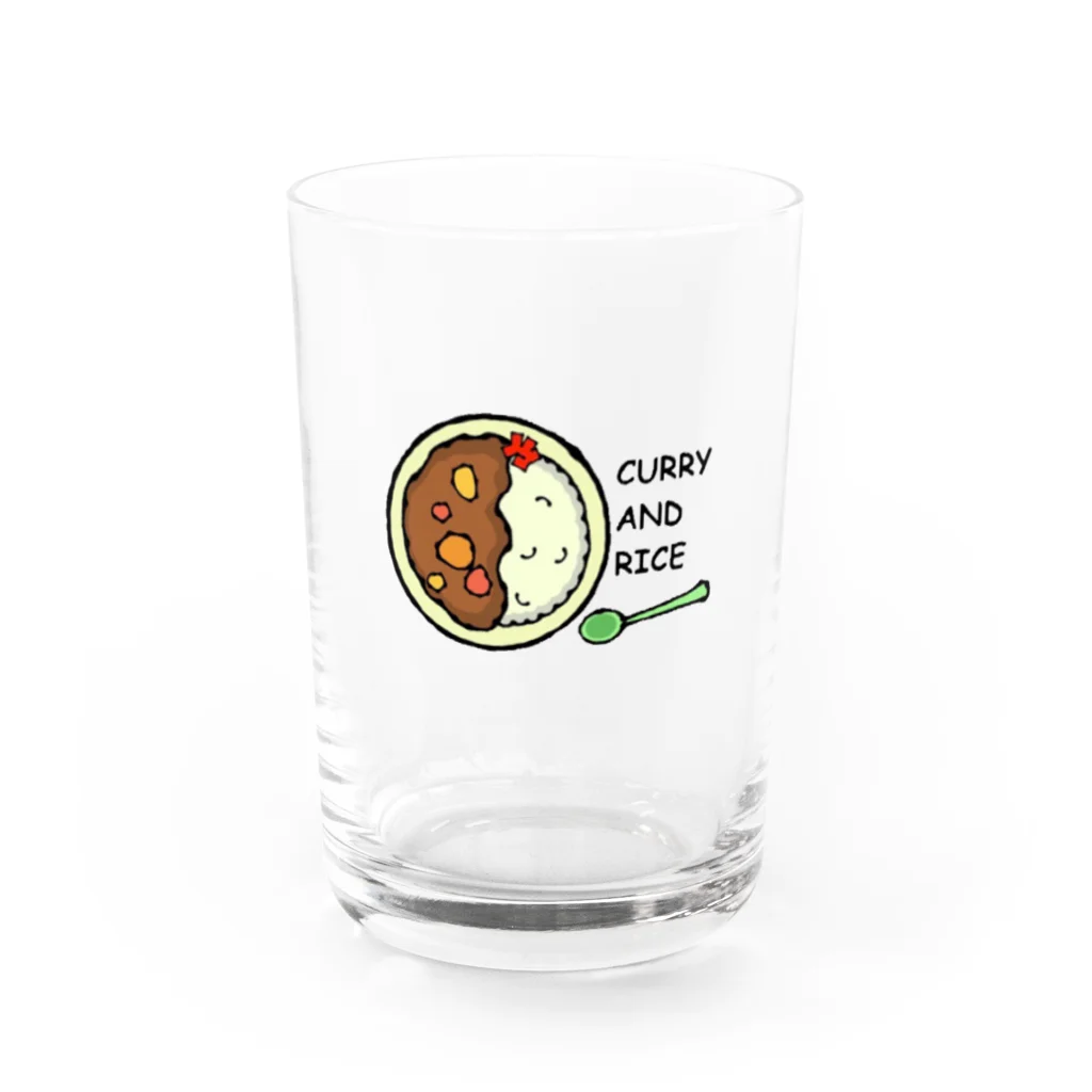 yuccoloのカレーライス Water Glass :front