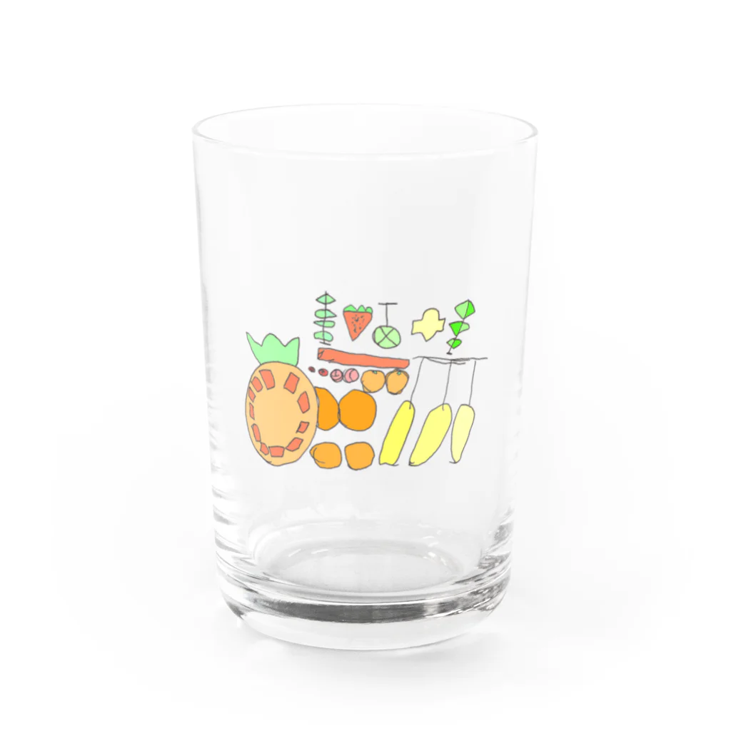 wMoonのフルーツバスケット Water Glass :front