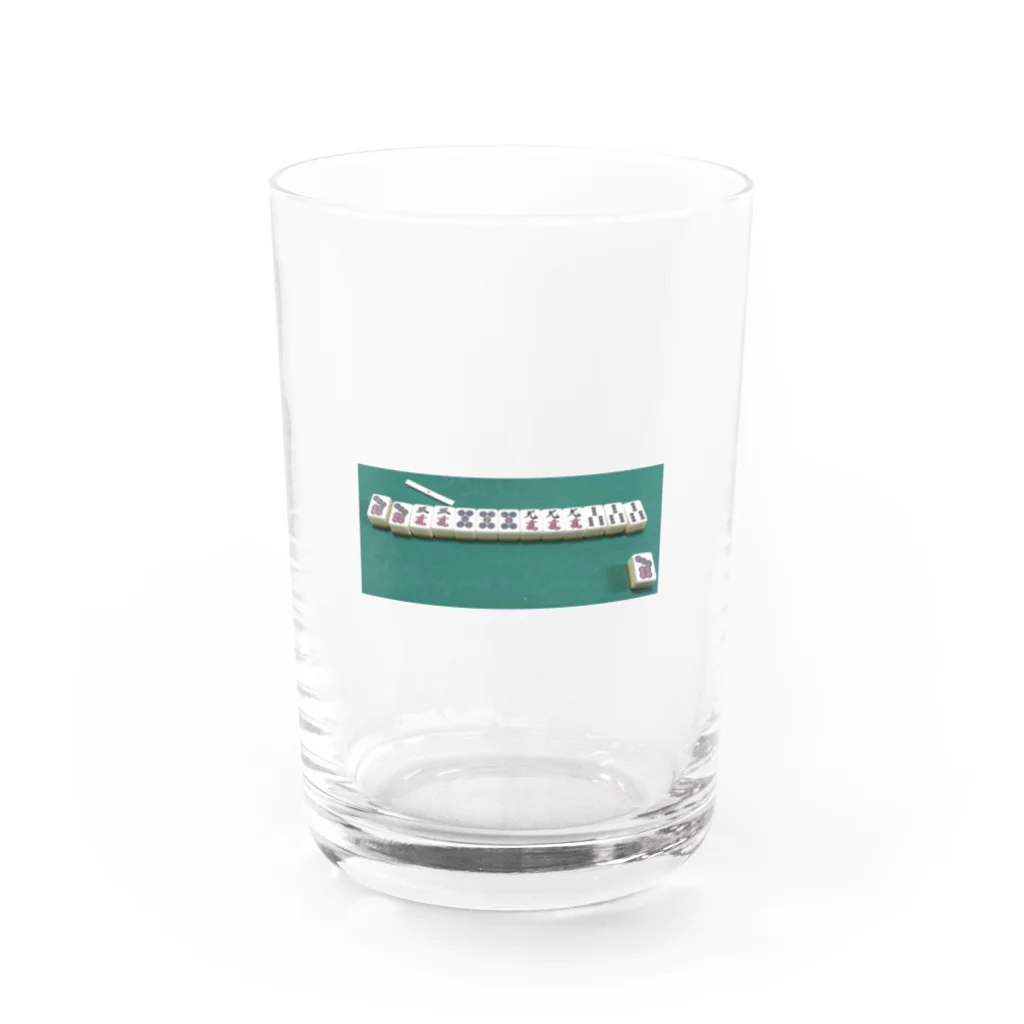 矢野の役満 四暗刻 Water Glass :front