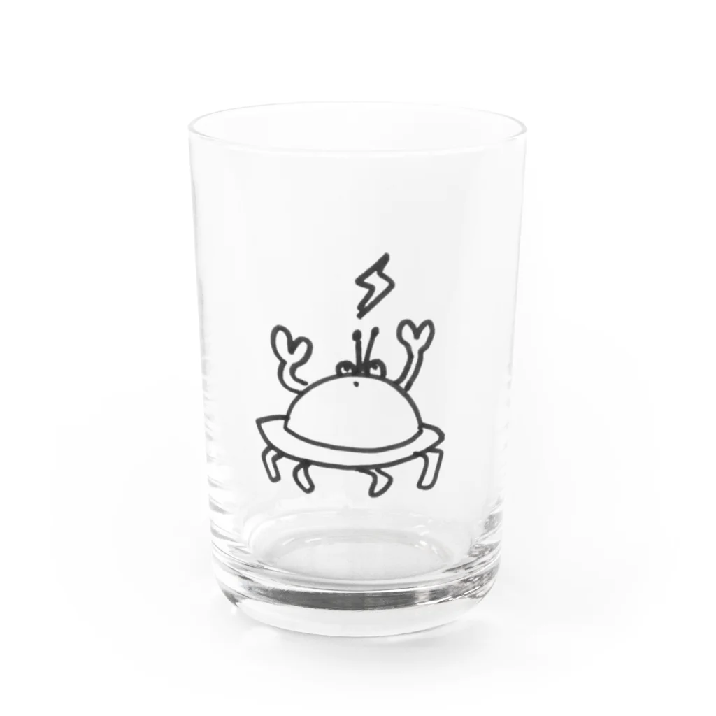 どろん堂のカニUFO Water Glass :front