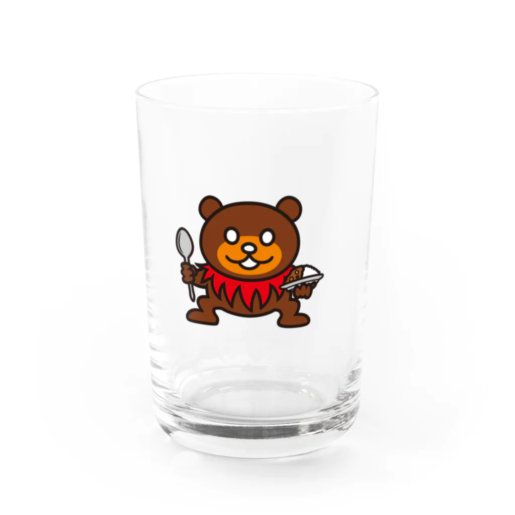 AJISAIdesignのカレー ベアー Water Glass :front