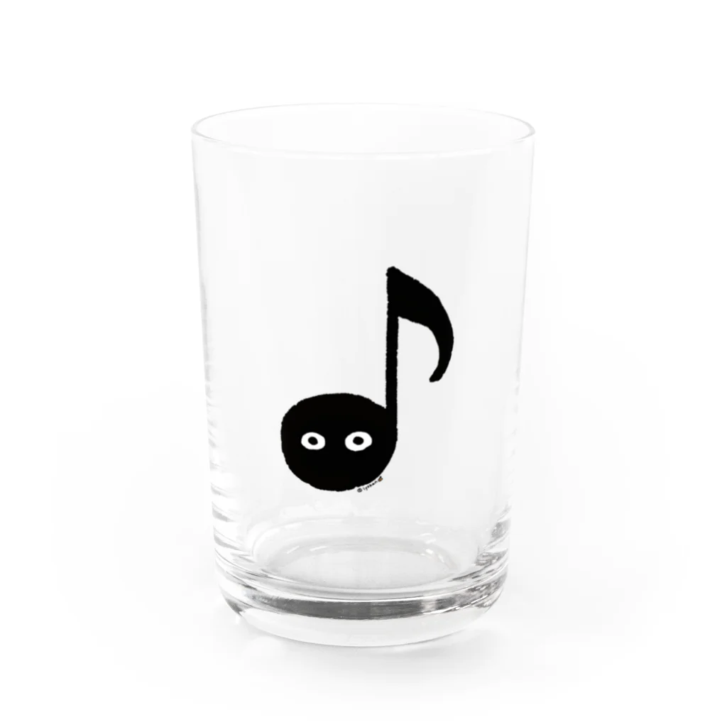 いよかん shopの音符ちゃん（八分音符） Water Glass :front