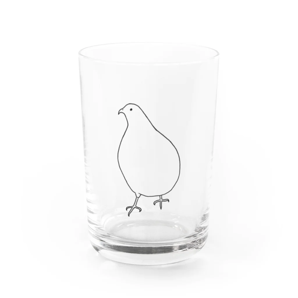 minatoriのうずらさん Water Glass :front