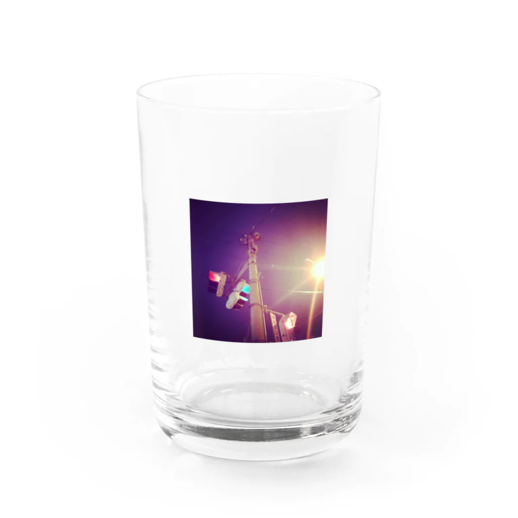 たもつの夜の信号 Water Glass :front