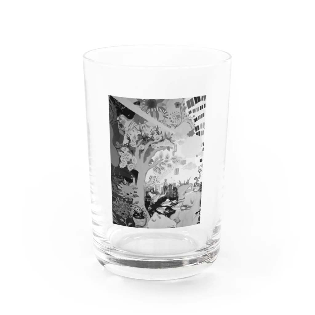 Kumibarcalow_の夢の中の岩 Water Glass :front