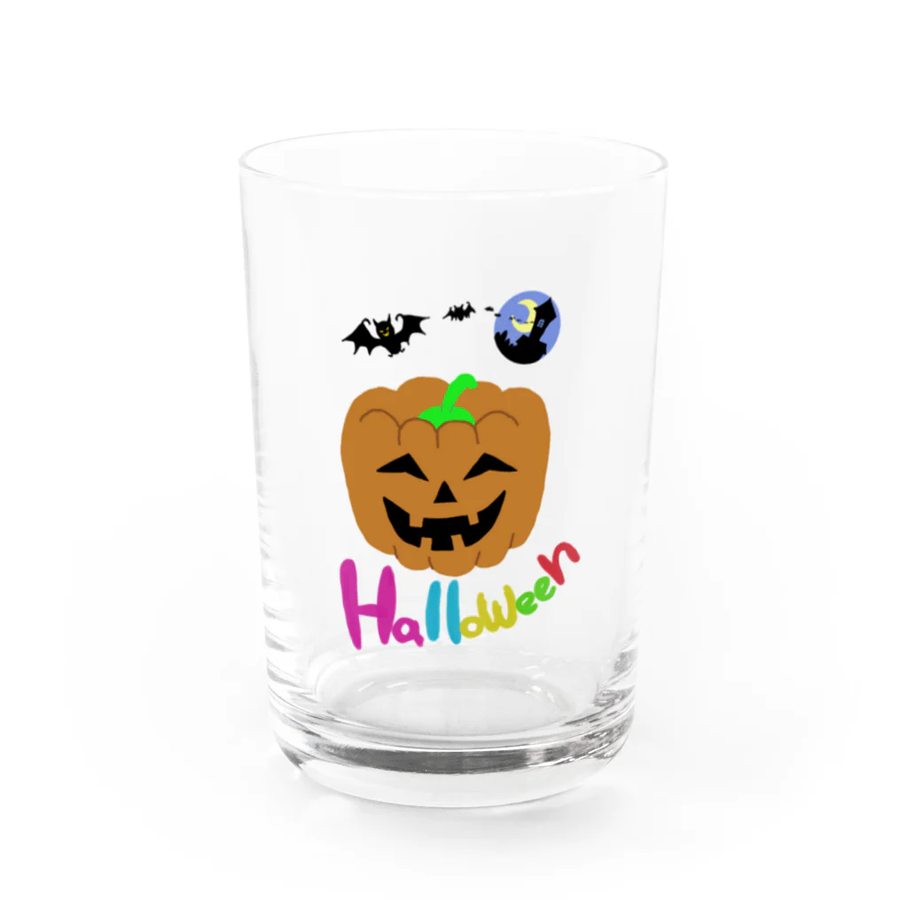 mimieden (みみえでん)のハロウィンカボチャお化け Water Glass :front