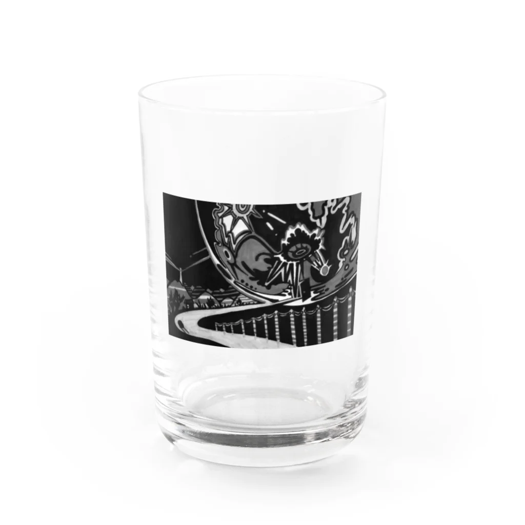 Kumibarcalow_のおるたなムーン Water Glass :front