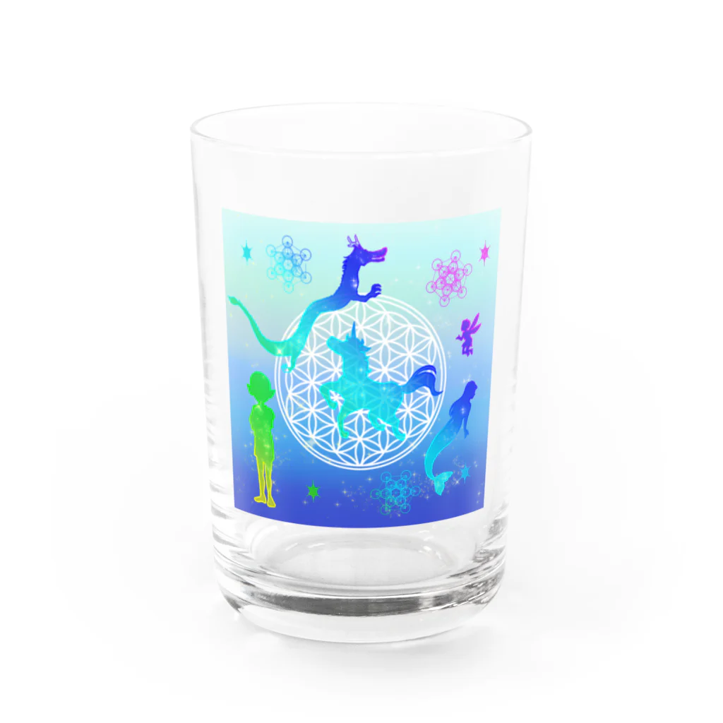 宇宙猫人工房のいろんな種族たち Water Glass :front