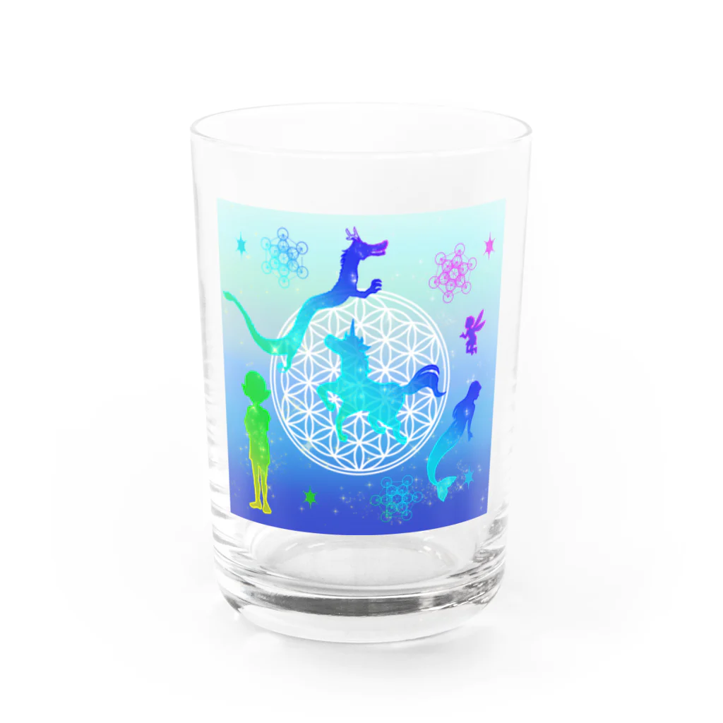 宇宙猫人工房のいろんな種族 Water Glass :front