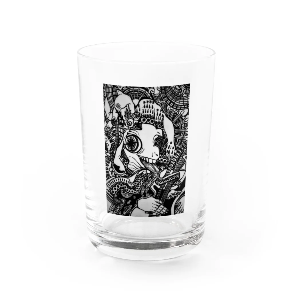 Kumibarcalow_のゴッド Water Glass :front