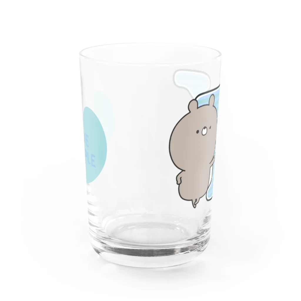 ユウィズのラブカップルくま💛Y Water Glass :front