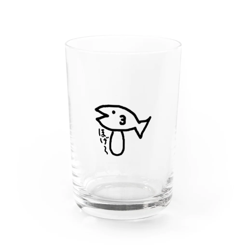 ユウザキのグッズのやつ。の脱力ほげぇ〜 Water Glass :front