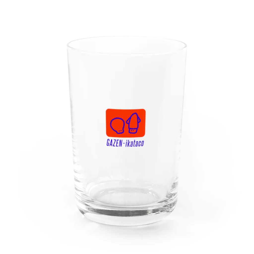 うねりんクラブのGAZEN-ikataco Water Glass :front