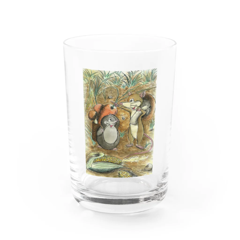 MARU-SHIP STUDIOのもぐらくんとねずみくん〜「もぐらくんと なかまたち」より〜 Water Glass :front