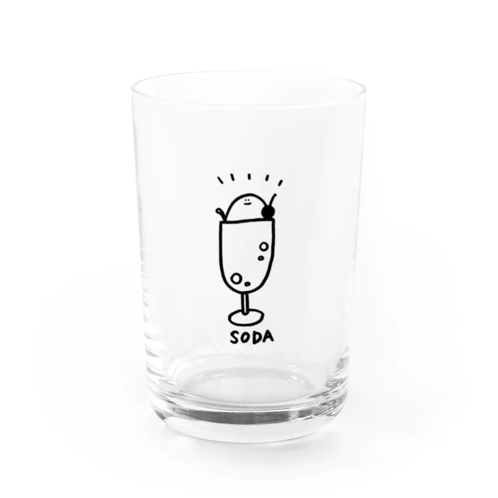 密吉のくりーむそーだ Water Glass :front