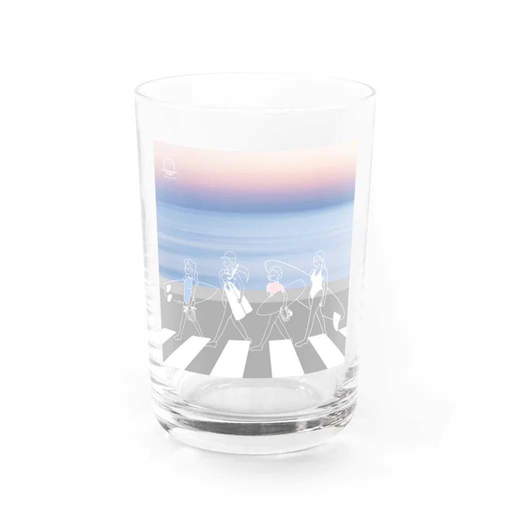 Blue Ocean Artのマジックアワー Water Glass :front