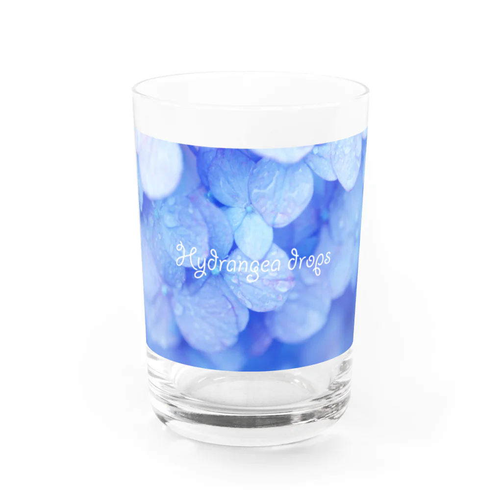 photo-kiokuのあじさい１ Water Glass :front