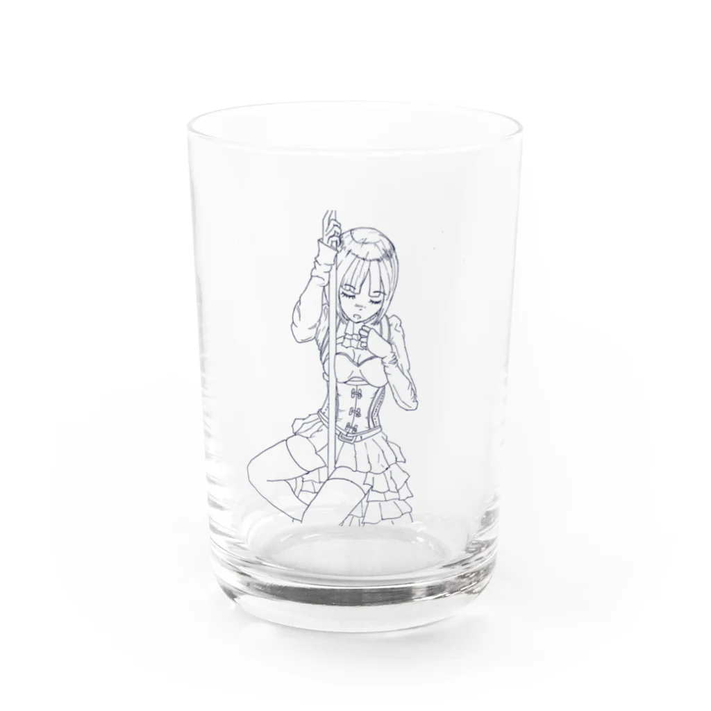 可愛い女の子職人vent4444のポール Water Glass :front